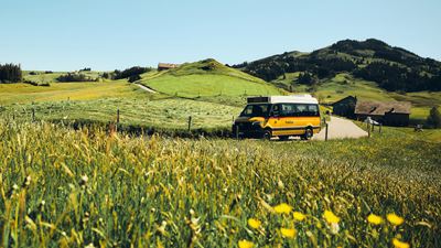 PubliCar Appenzell sur le trajet de Schlatt à Appenzell