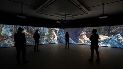 Salle panoramique Multivision du Centre du Parc national à Zernez