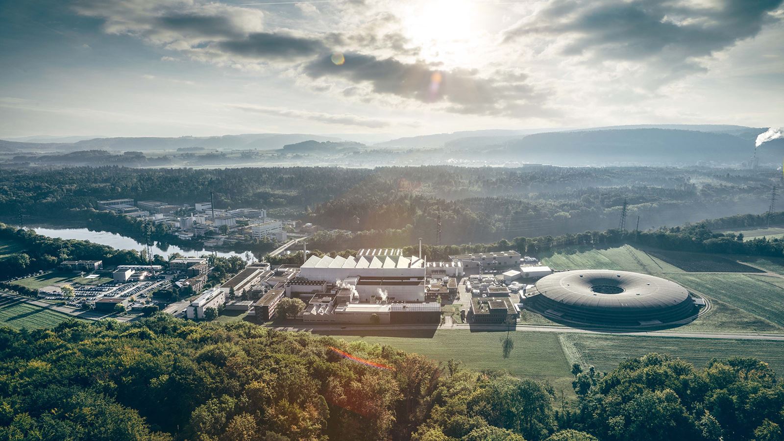 Vue aérienne du site de l’Institut Paul Scherrer