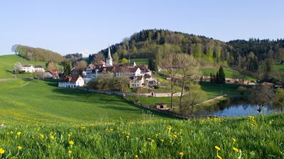 Il monastero di Magdenau nel cuore della splendida zona del Toggenburgo nordorientale.