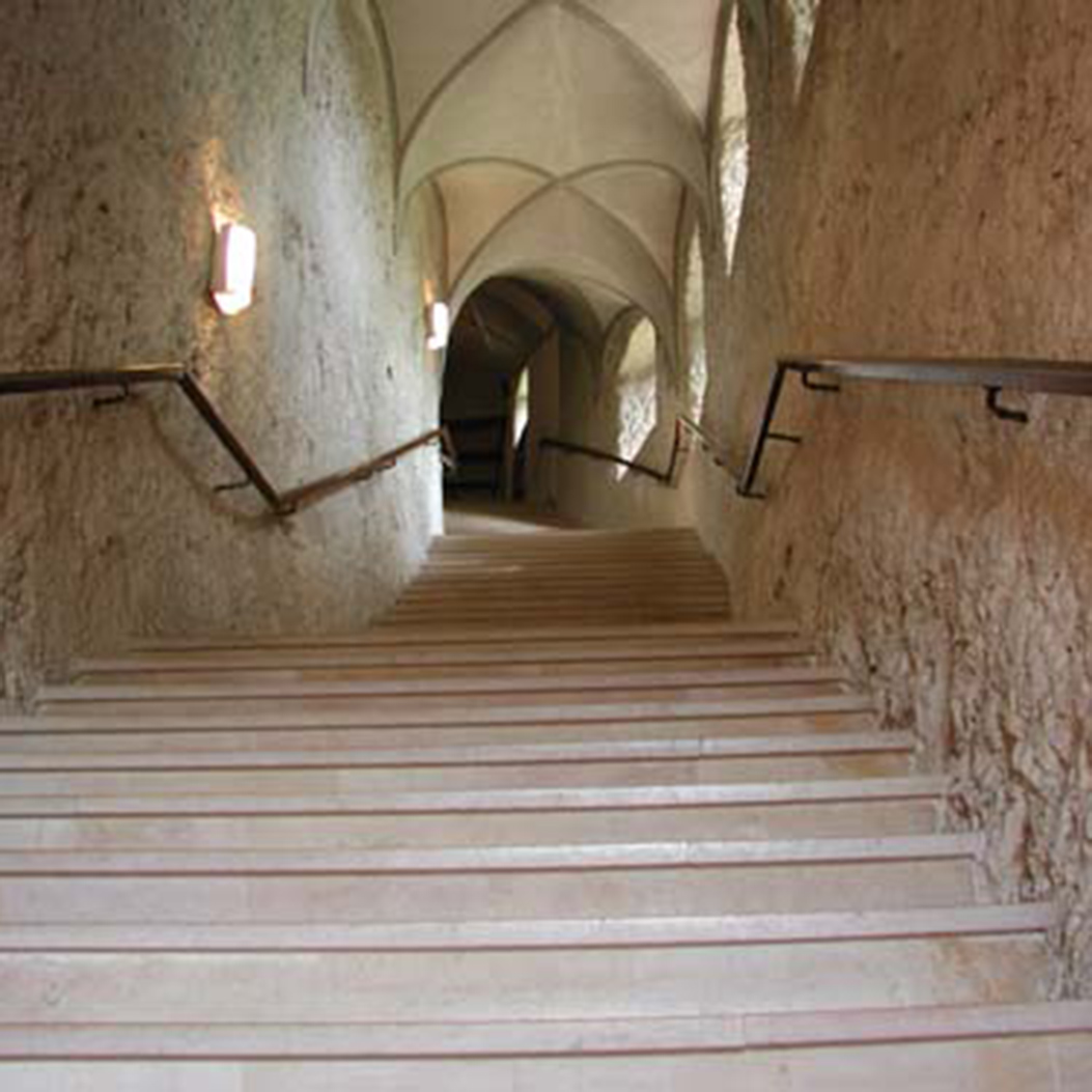 Stairs in the Benedictine Mariastein Abbey